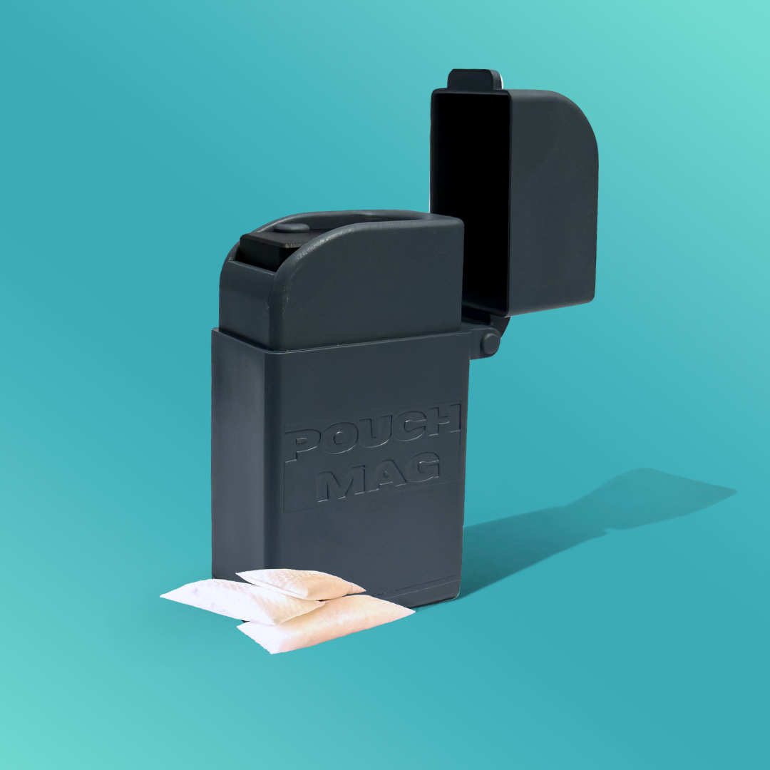 Pouch Mag Stone pouch dispenser, Gray and Black
